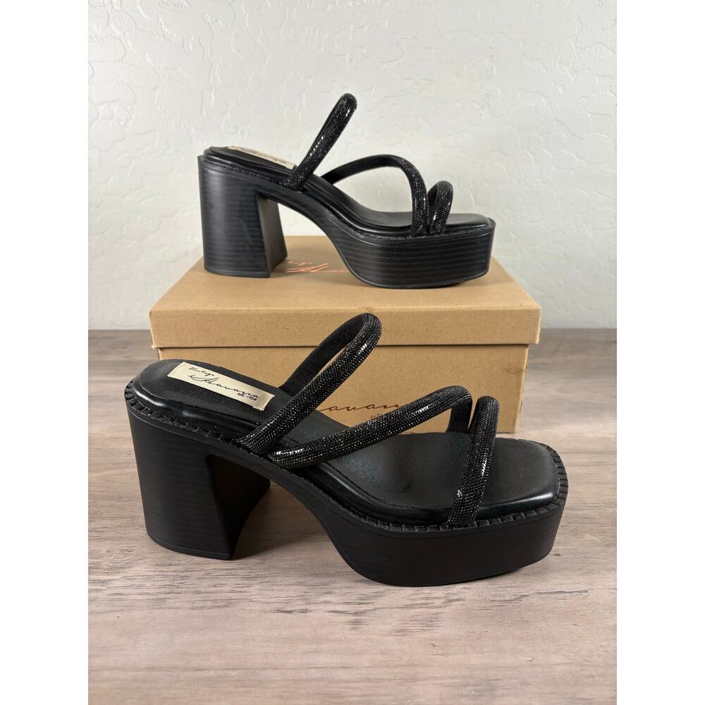Vintage Havana Nova Platform Block Heel Sandal Women's Size 9 New in‎ Box